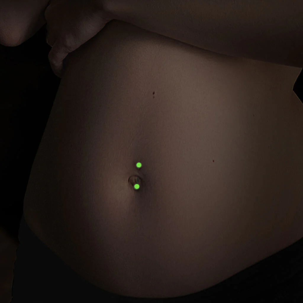 Bauchnabelpiercing Glow in the Dark - Image 6