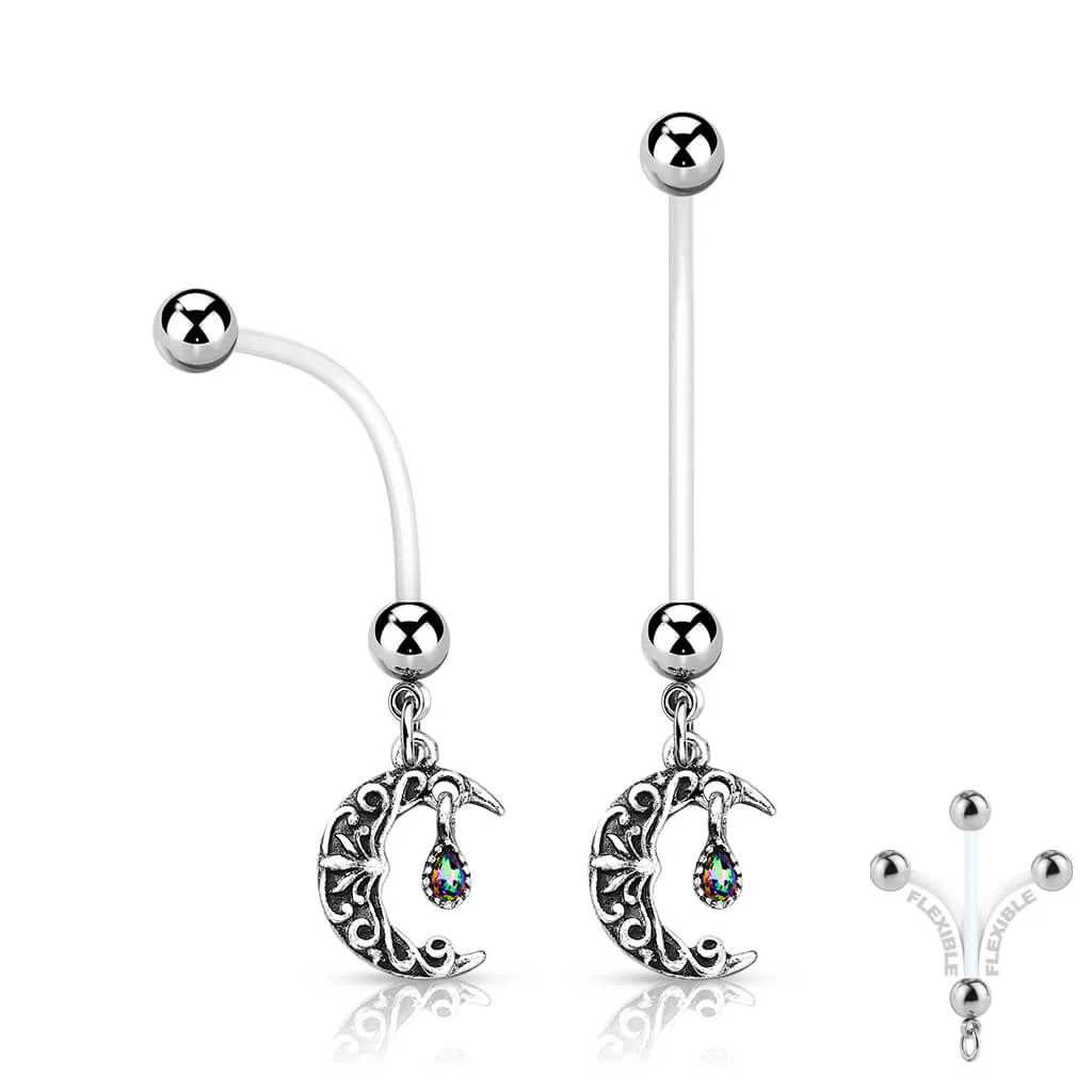 Bauchnabelpiercing Mond beweglich - Image 2