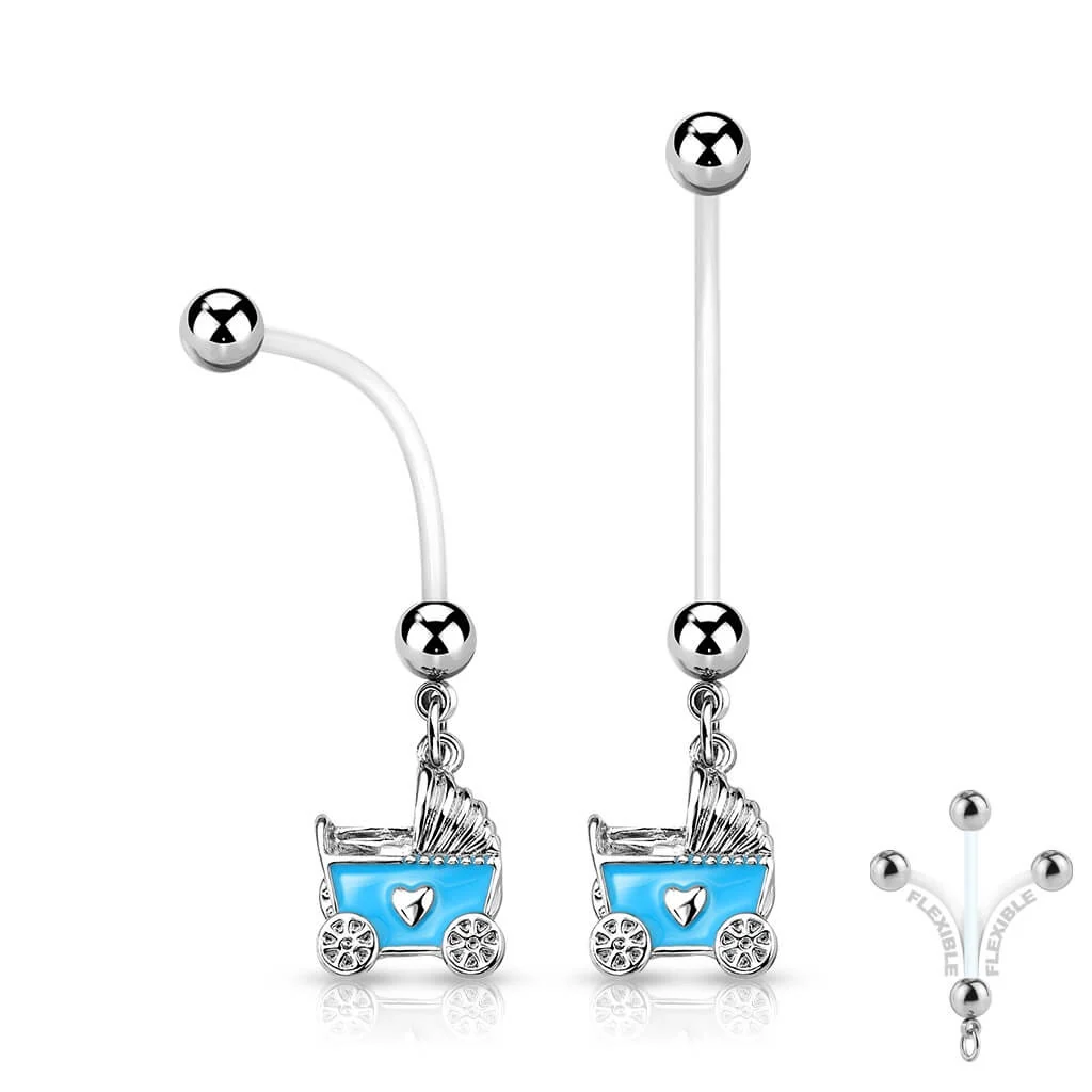 Bauchnabelpiercing Kinderwagen beweglich - Image 2