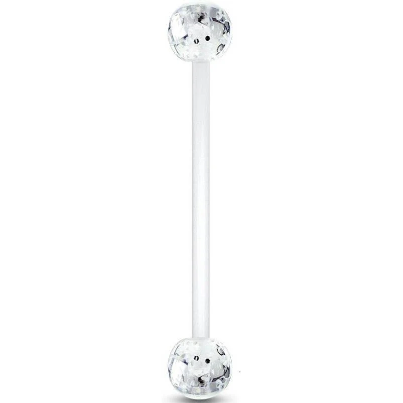 Bauchnabelpiercing Acryl Glitzer Kugel