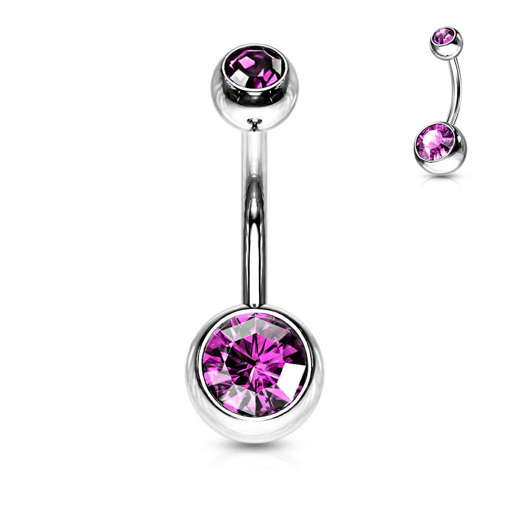 Bauchnabelpiercing Kugel Zirkonia - Image 19