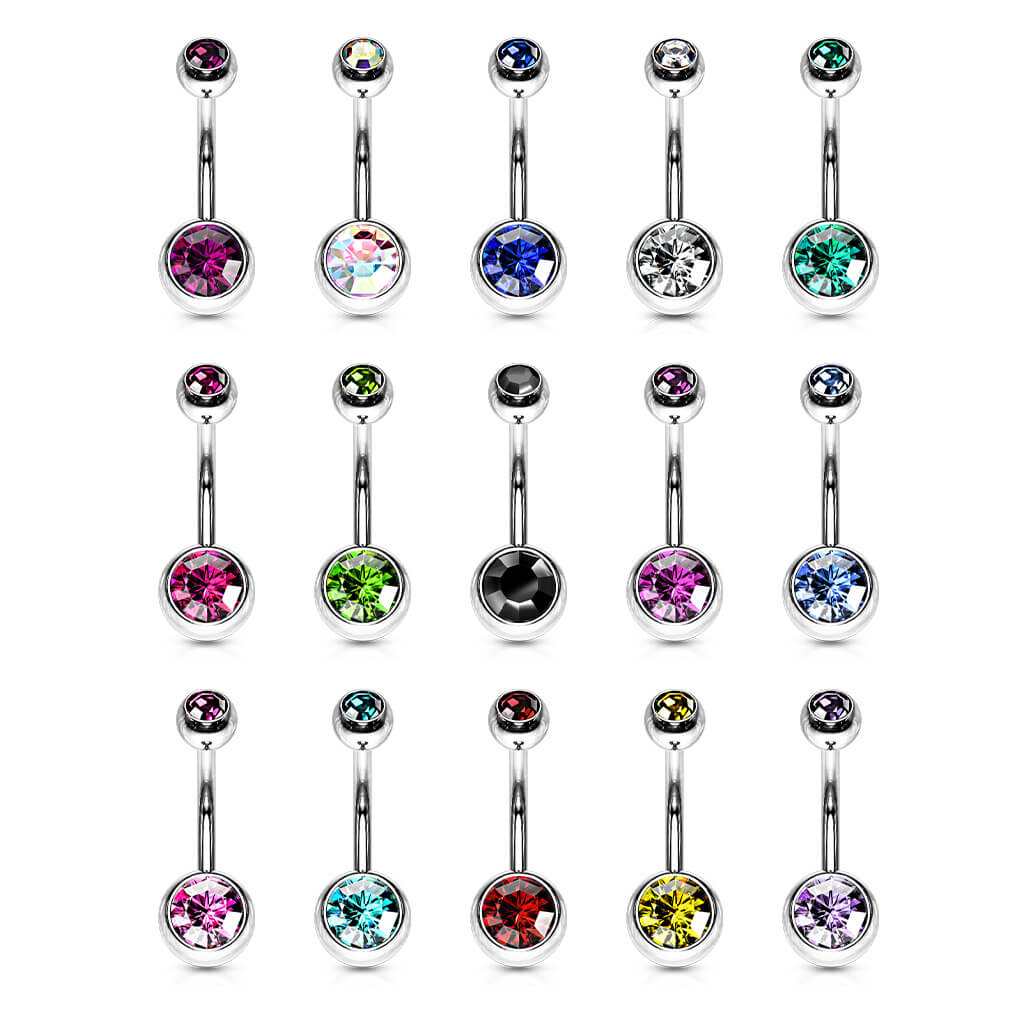 Bauchnabelpiercing Kugel Zirkonia - Image 3