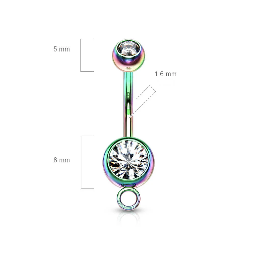 Bauchnabelpiercing Kugel Zirkonia - Image 3