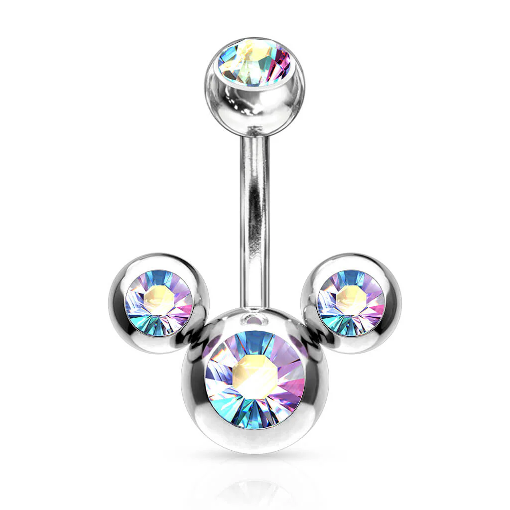 Bauchnabelpiercing 3 Zirkonia - Image 3