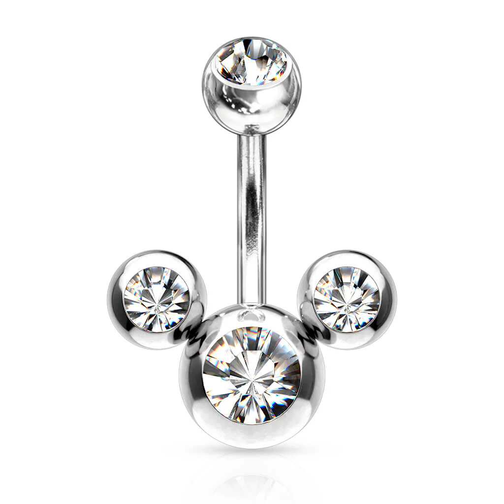 Bauchnabelpiercing 3 Zirkonia - Image 5
