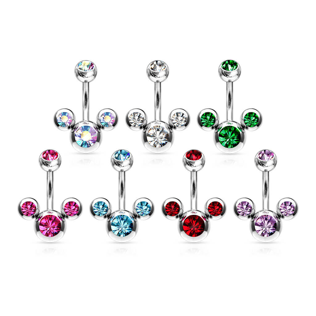 Bauchnabelpiercing 3 Zirkonia - Image 6
