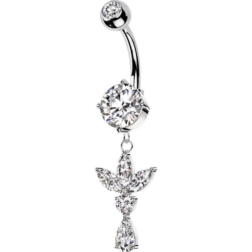 Bauchnabelpiercing Marquise Schliff Anhänger Zirkonia - Image 4