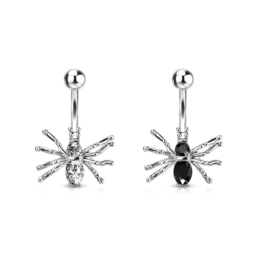 Bauchnabelpiercing Spinne Silber - Image 4