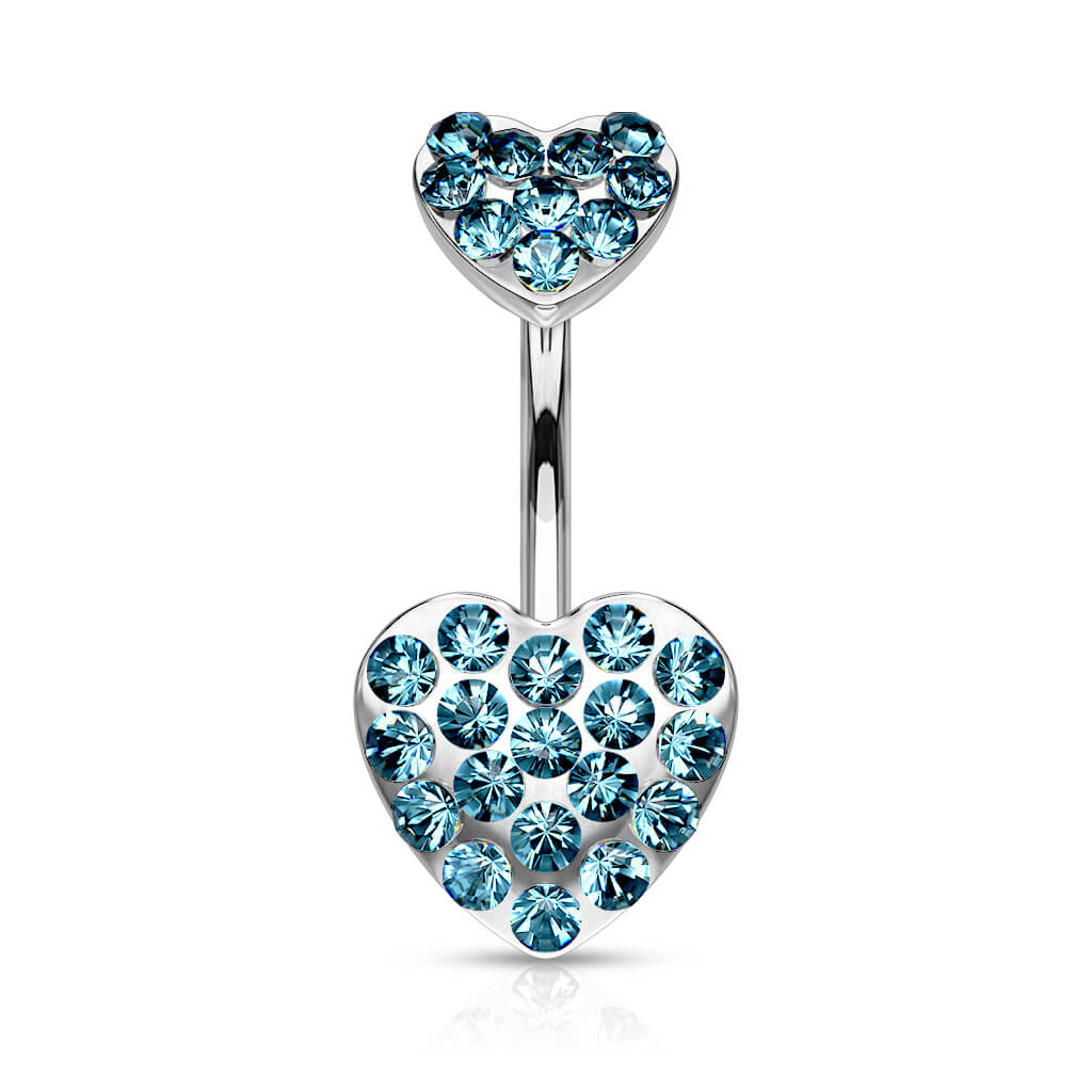 Bauchnabelpiercing Herz Zirkonia Silber - Image 6