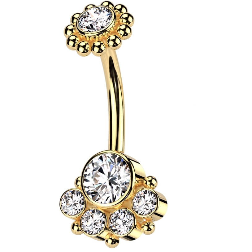 Bauchnabelpiercing Zirkonia Innengewinde - Image 3