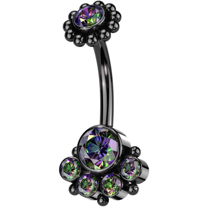Bauchnabelpiercing Zirkonia Innengewinde - Image 4