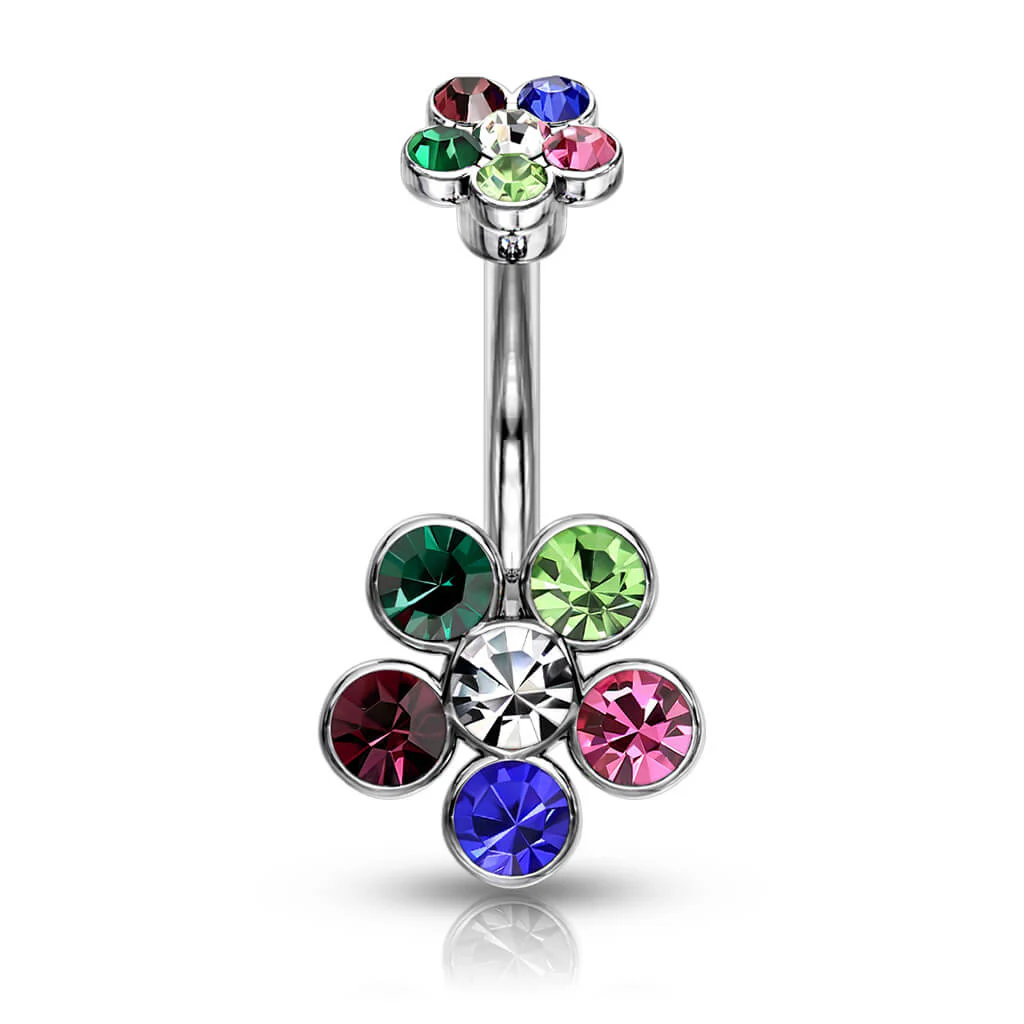 Bauchnabelpiercing Blume Zirkonia - Image 7