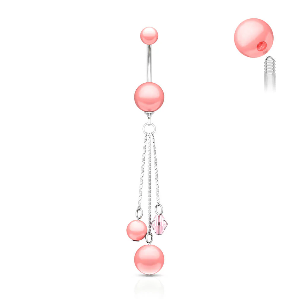 Bauchnabelpiercing Perle beweglich - Image 6
