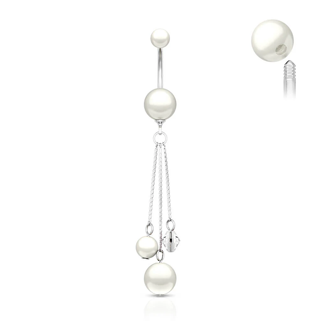 Bauchnabelpiercing Perle beweglich - Image 7