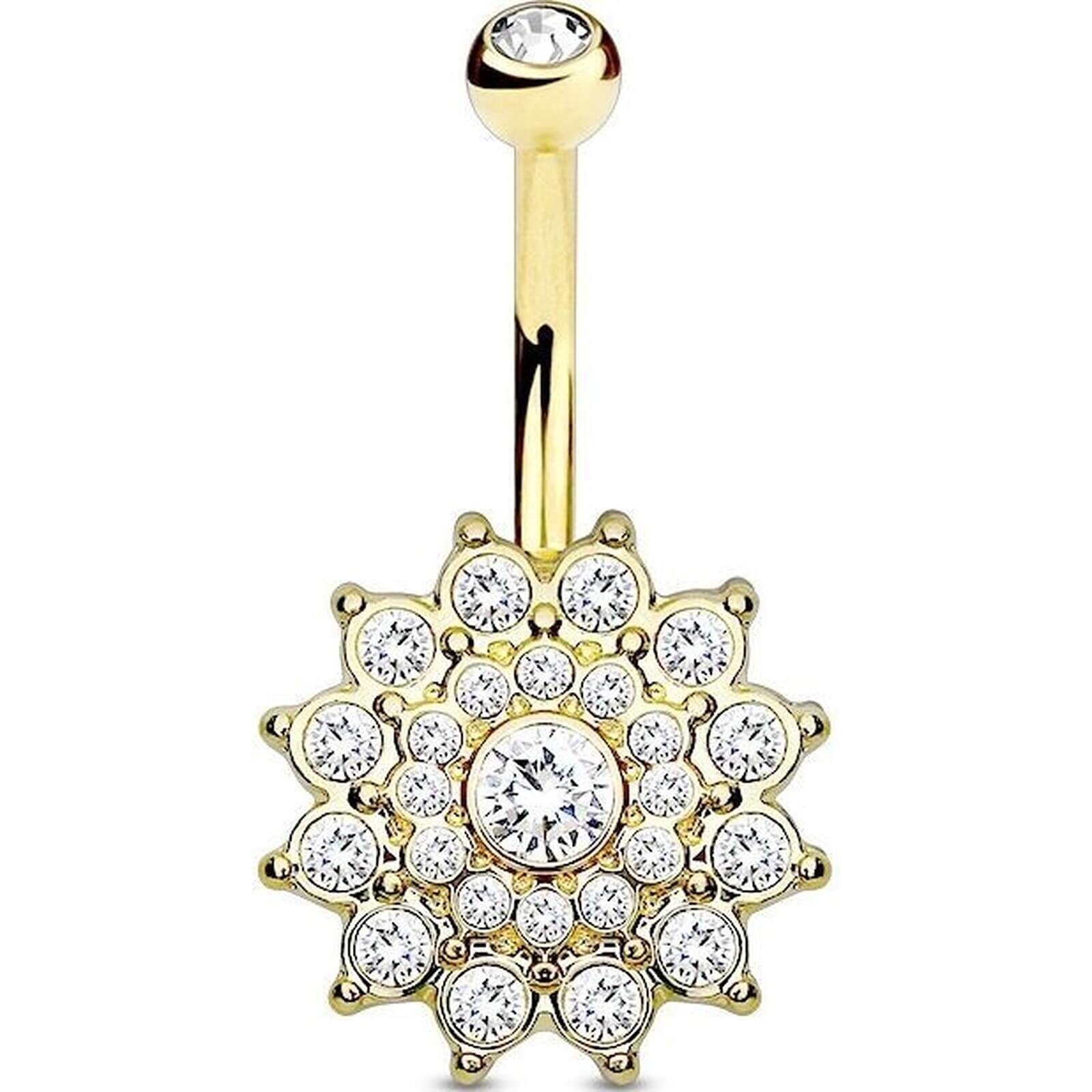 Bauchnabelpiercing Dahlia Zirkonia