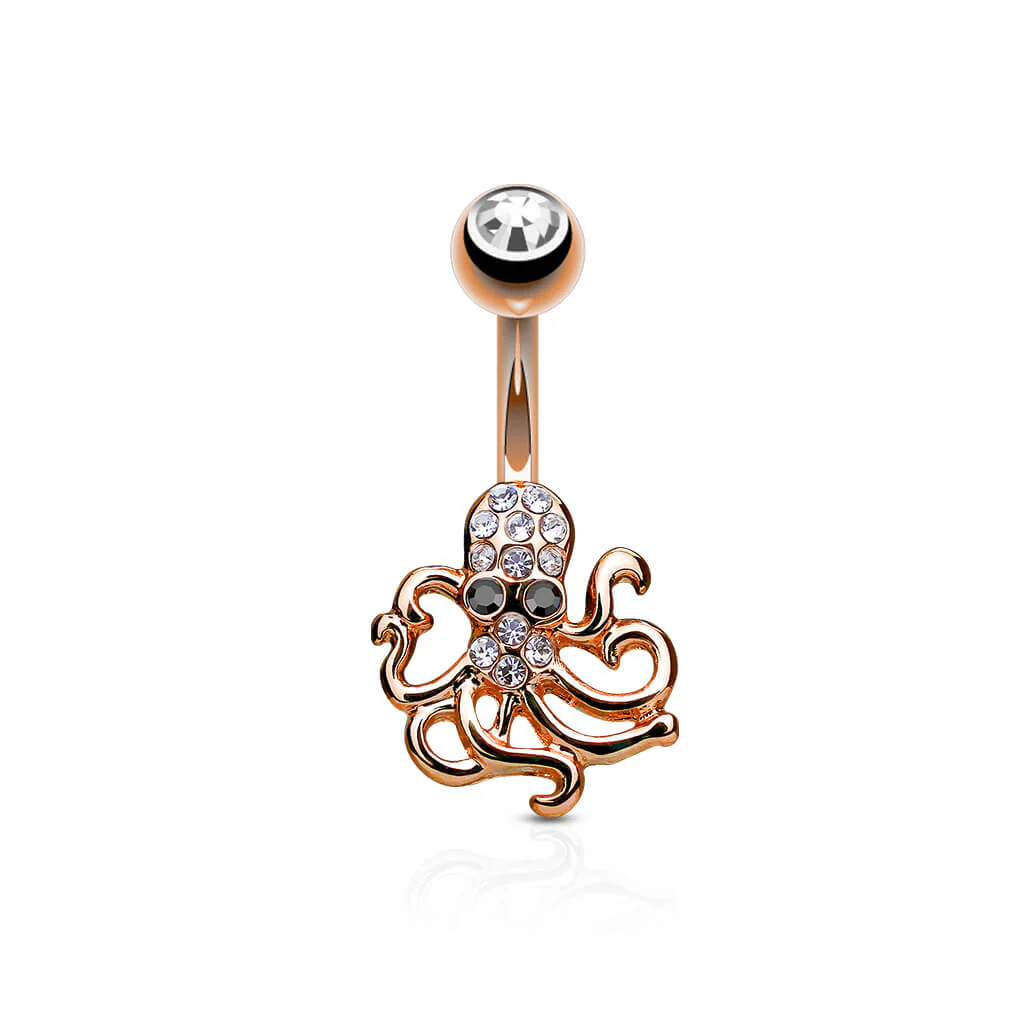 Bauchnabelpiercing Krake Zirkonia - Image 4