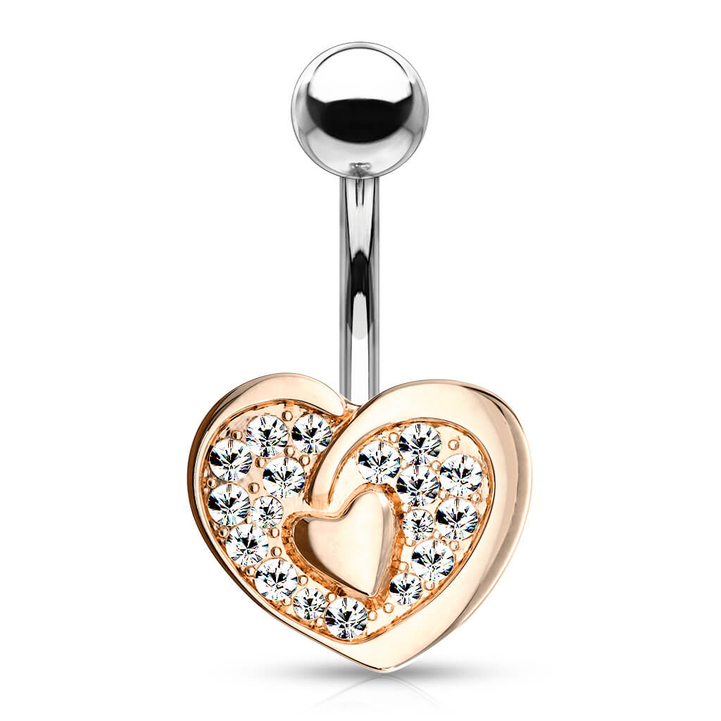 Bauchnabelpiercing Herz Zirkonia - Image 8
