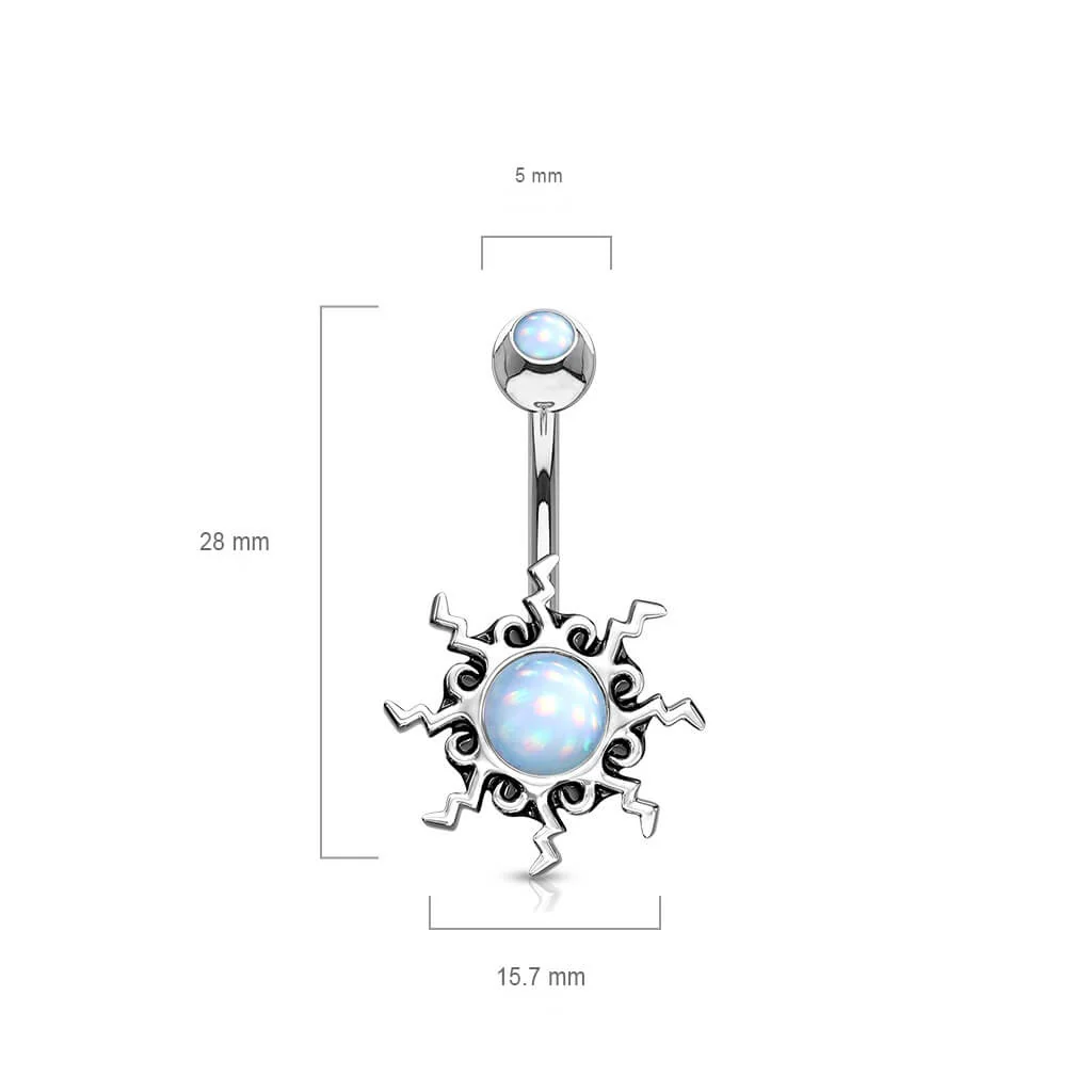 Bauchnabelpiercing Tribal Sonne - Image 3