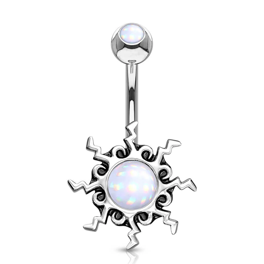 Bauchnabelpiercing Tribal Sonne - Image 4