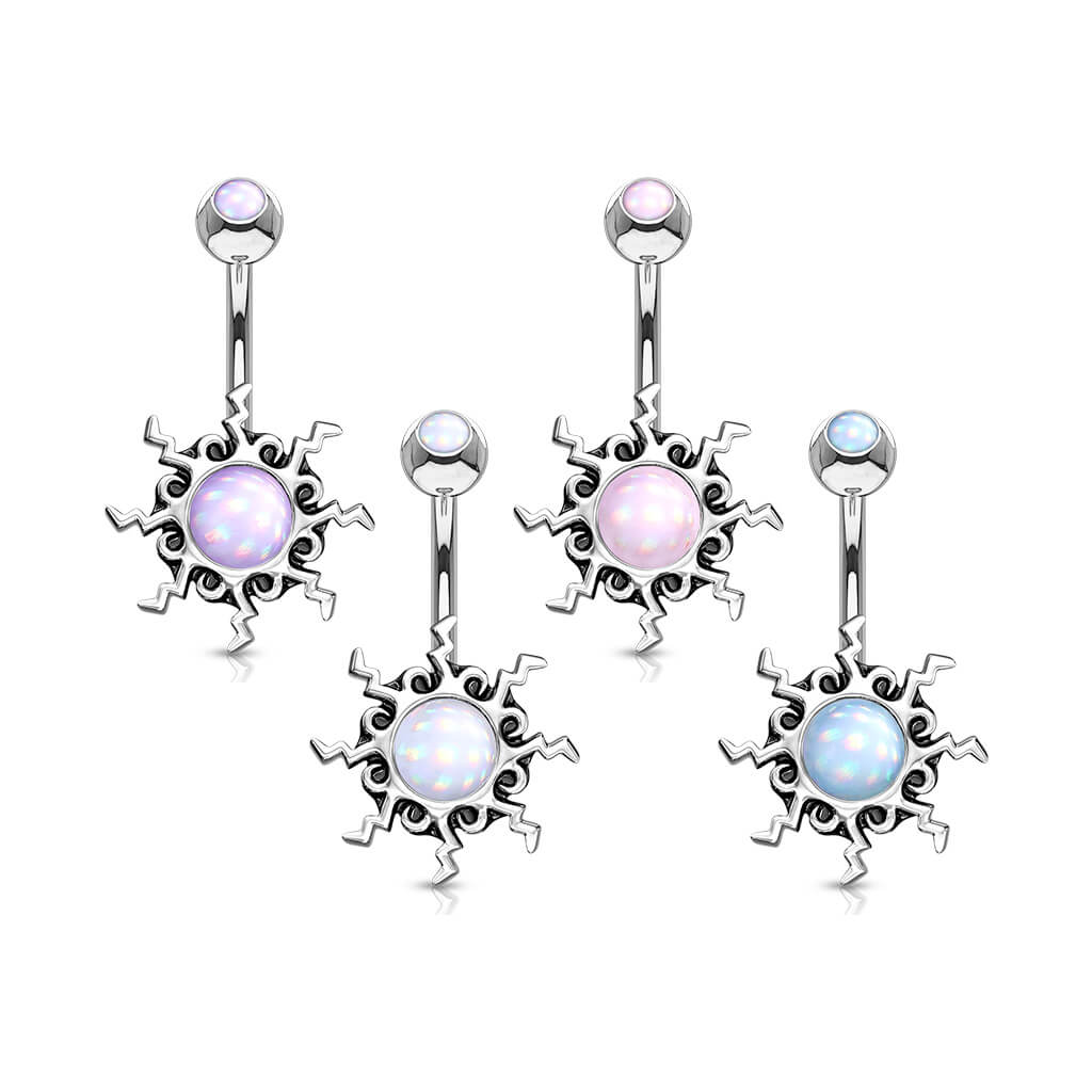 Bauchnabelpiercing Tribal Sonne - Image 5