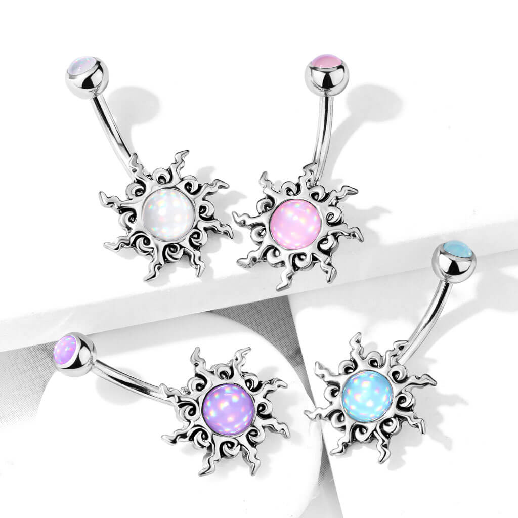 Bauchnabelpiercing Tribal Sonne - Image 8