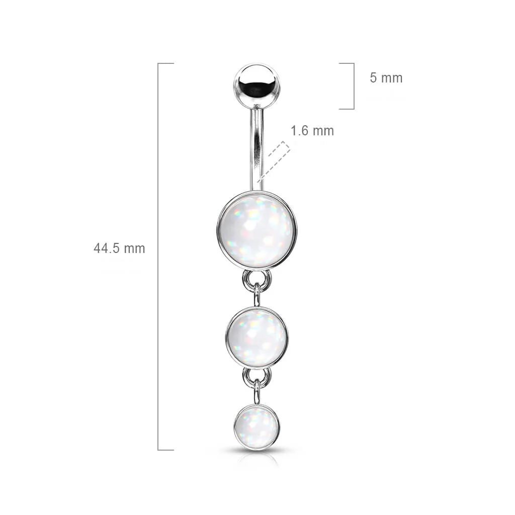 Bauchnabelpiercing Glänzender Synthetik Stein - Image 3