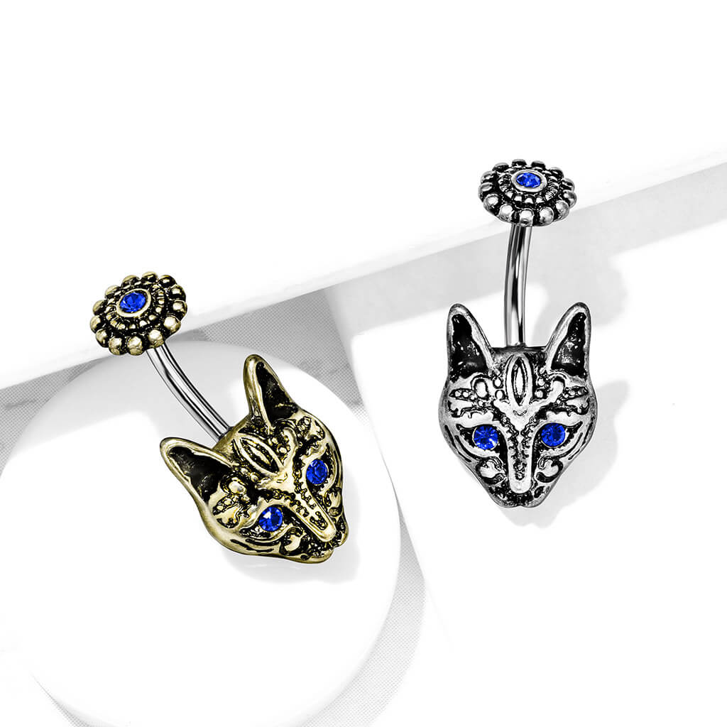 Bauchnabelpiercing Katze Zirkonia - Image 4