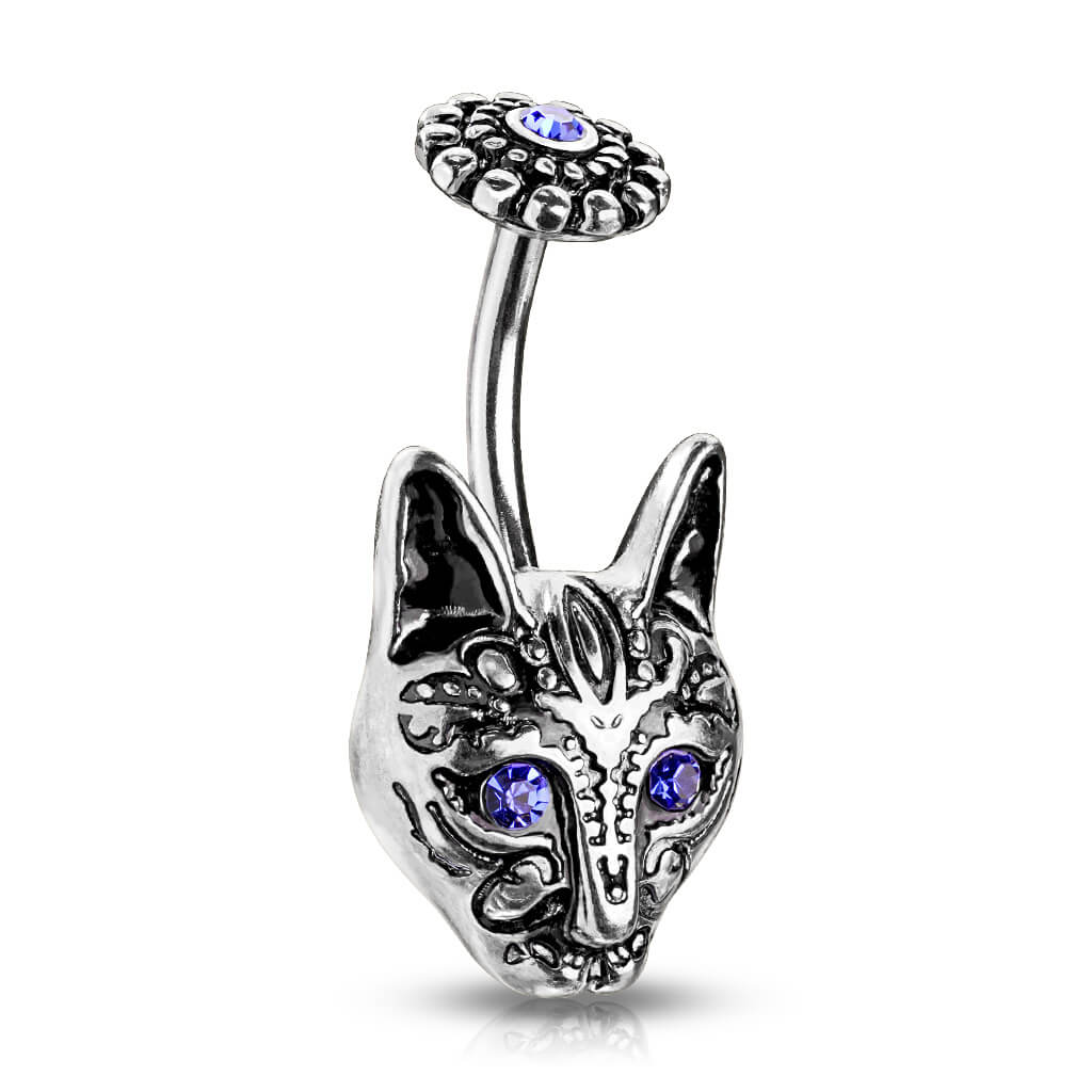 Bauchnabelpiercing Katze Zirkonia - Image 5