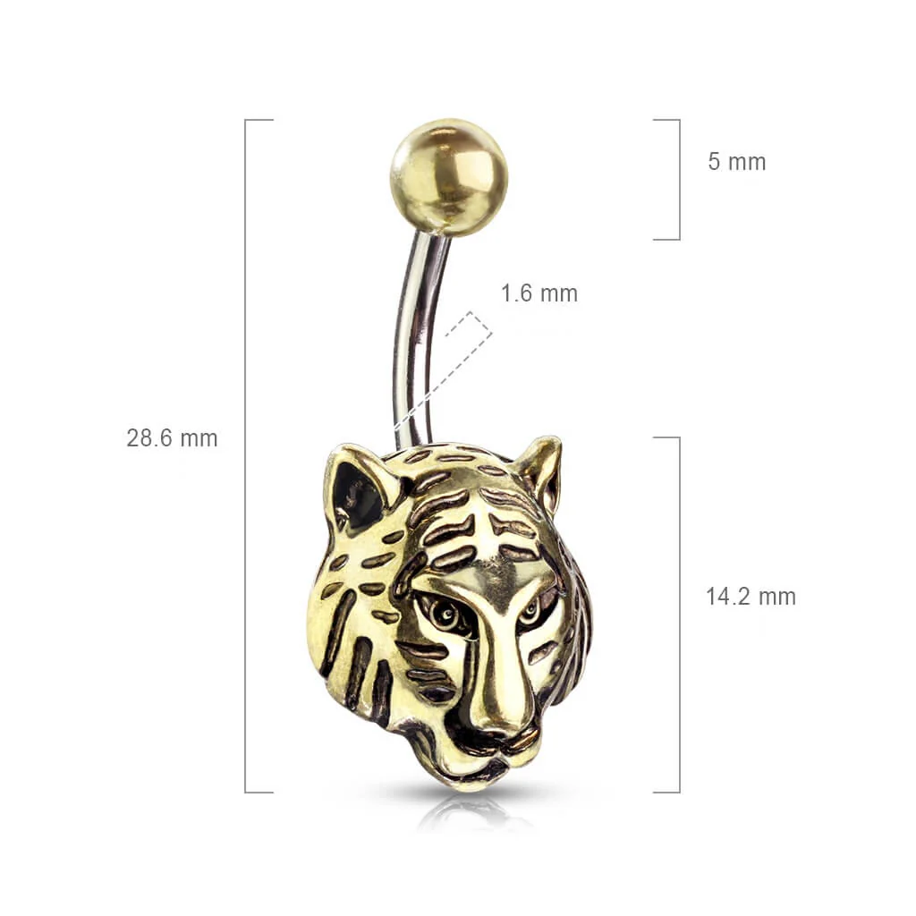 Bauchnabelpiercing Tiger Gold - Image 2