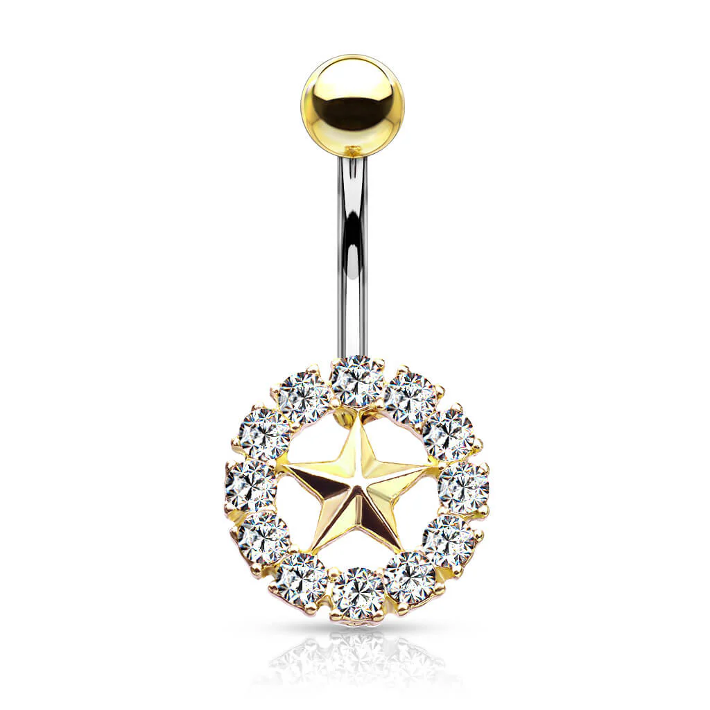 Bauchnabelpiercing Stern Zirkonia - Image 6