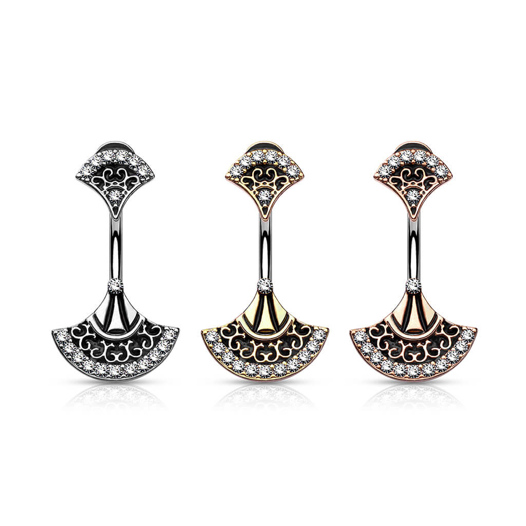 Bauchnabelpiercing Fächer Zirkonia - Image 5