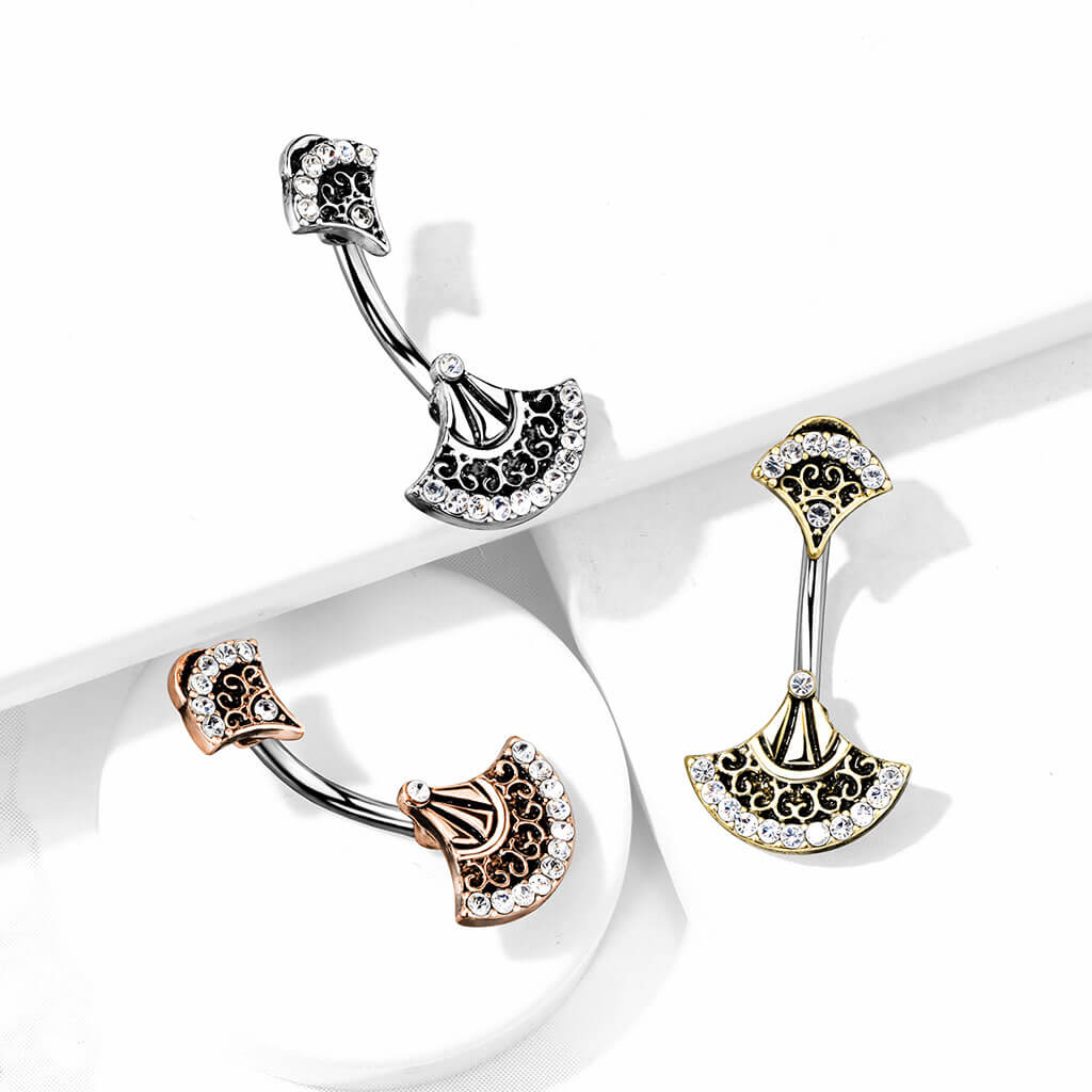 Bauchnabelpiercing Fächer Zirkonia - Image 7