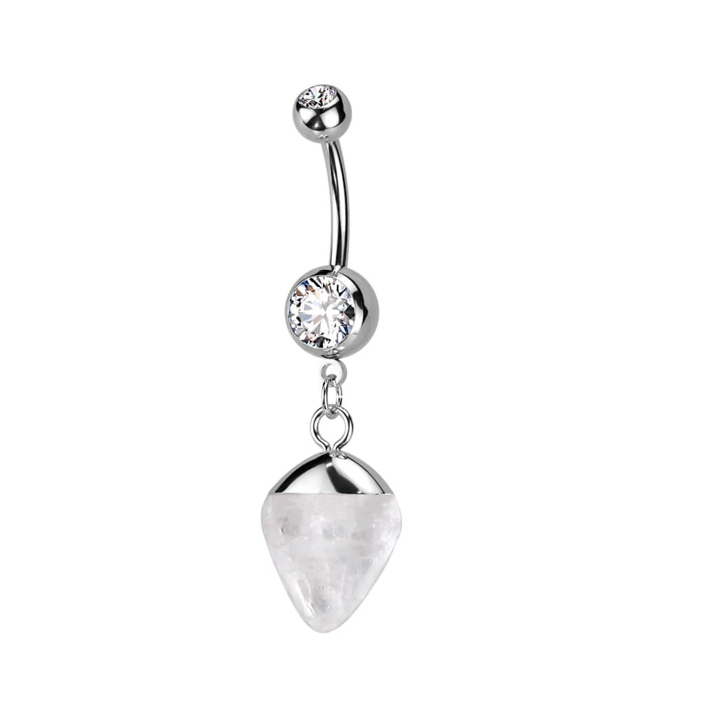 Bauchnabelpiercing Halbedelstein Zirconia - Image 5