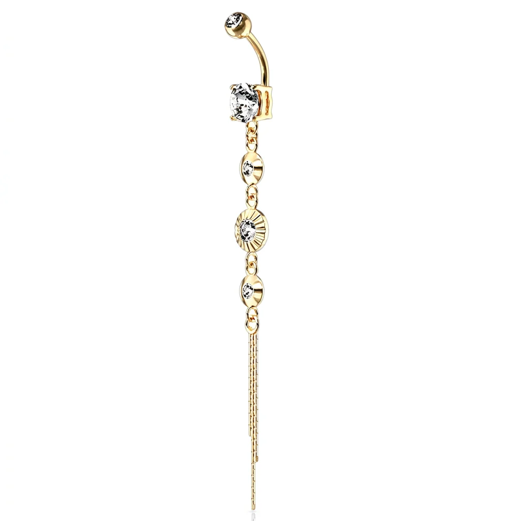 Bauchnabelpiercing 4 Zirkonia beweglich - Image 10