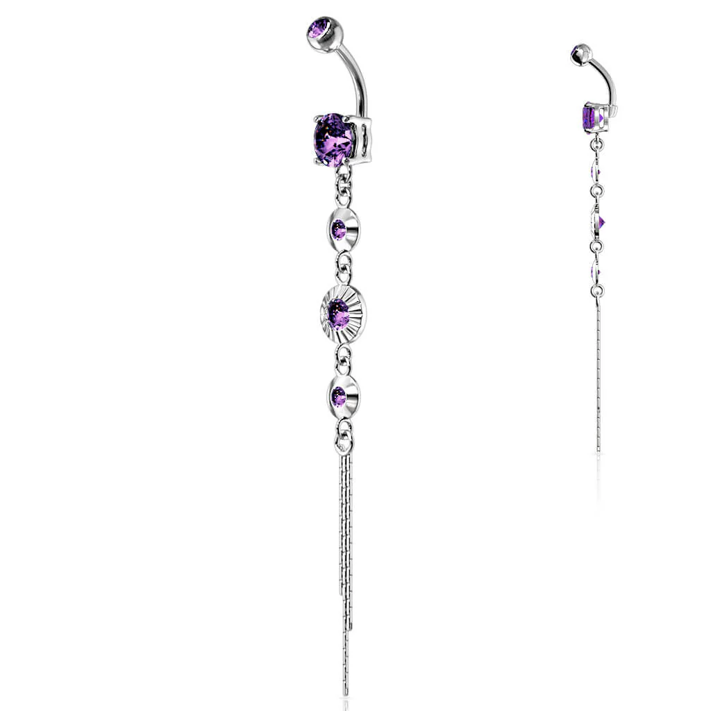 Bauchnabelpiercing 4 Zirkonia beweglich - Image 7