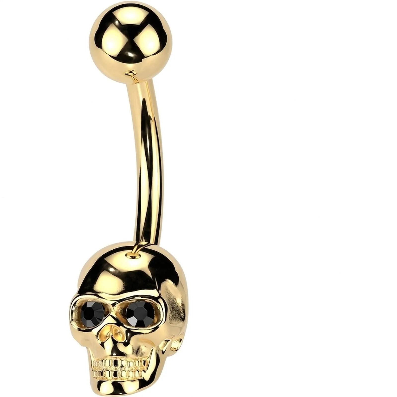 Bauchnabelpiercing Totenkopf