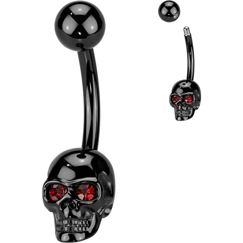 Bauchnabelpiercing Totenkopf - Image 2