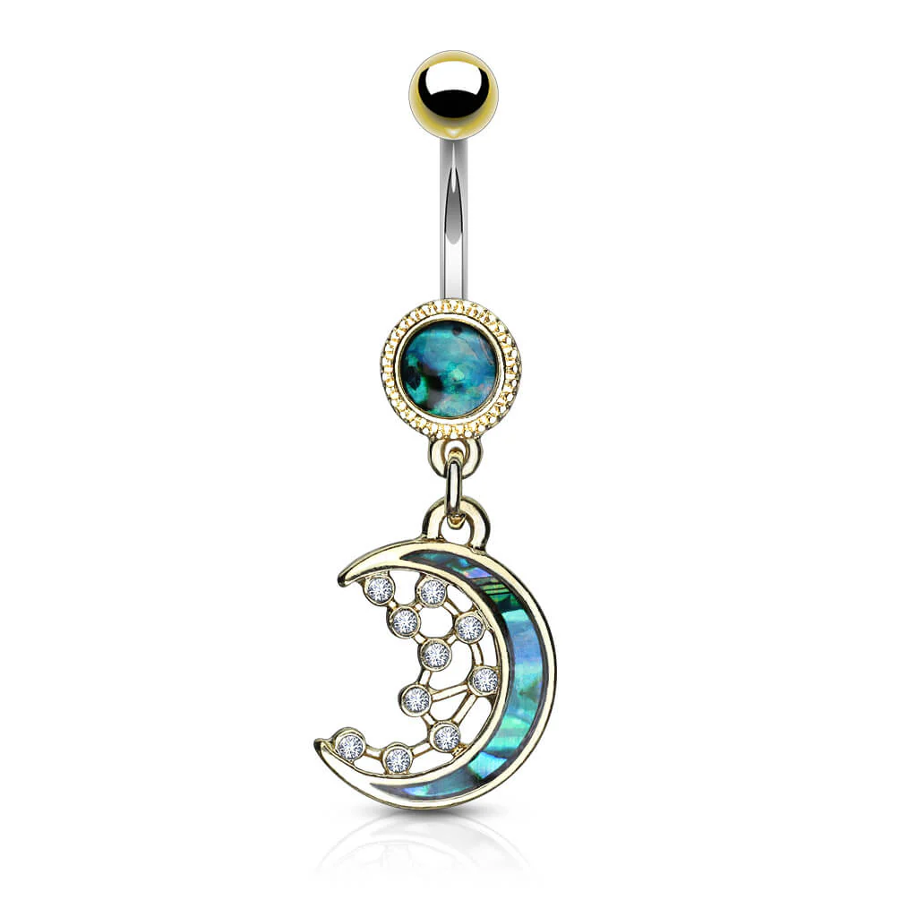Bauchnabelpiercing Mond beweglich Zirkonia - Image 2