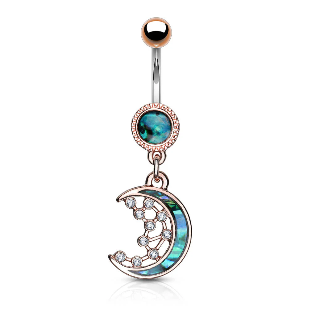Bauchnabelpiercing Mond beweglich Zirkonia - Image 4