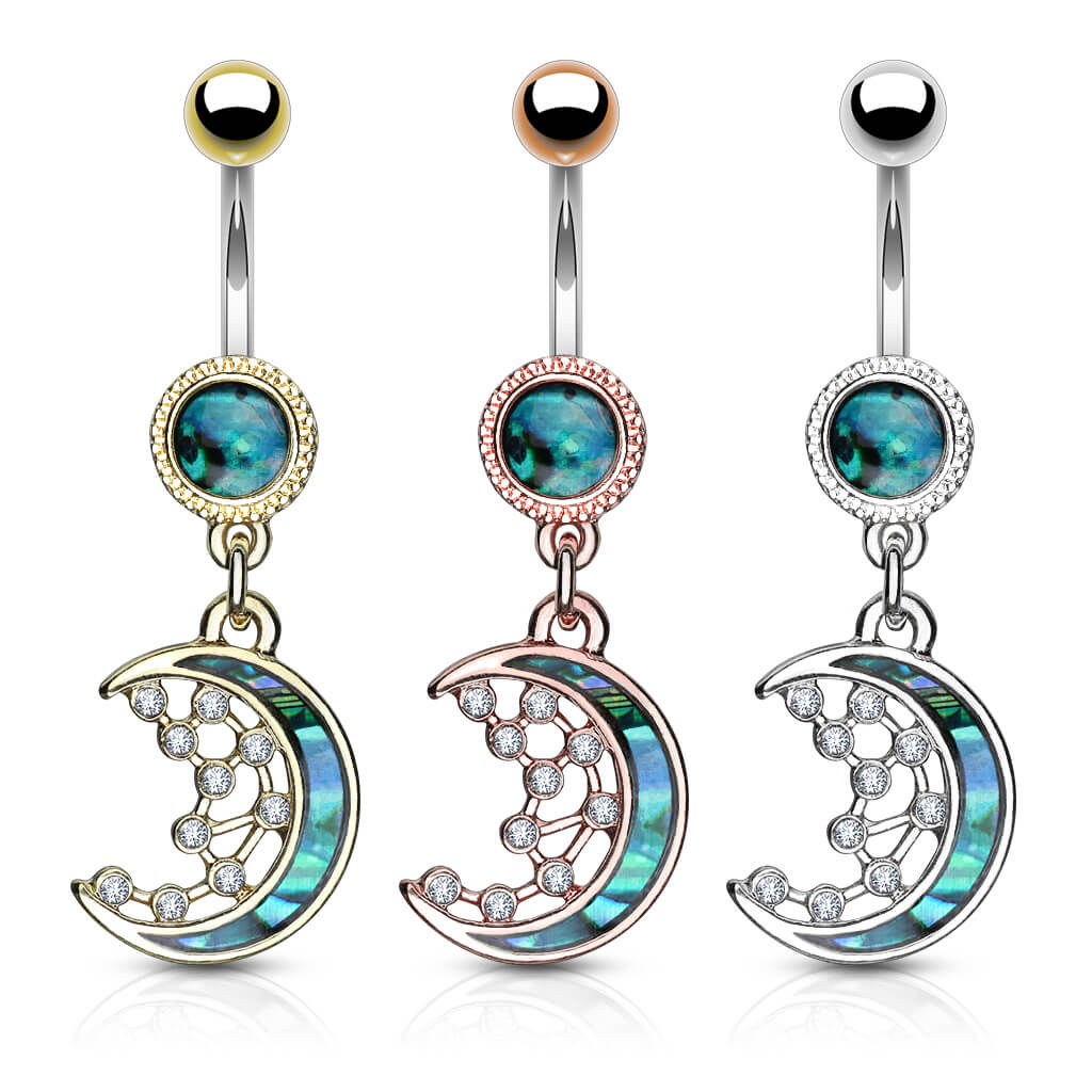 Bauchnabelpiercing Mond beweglich Zirkonia - Image 5