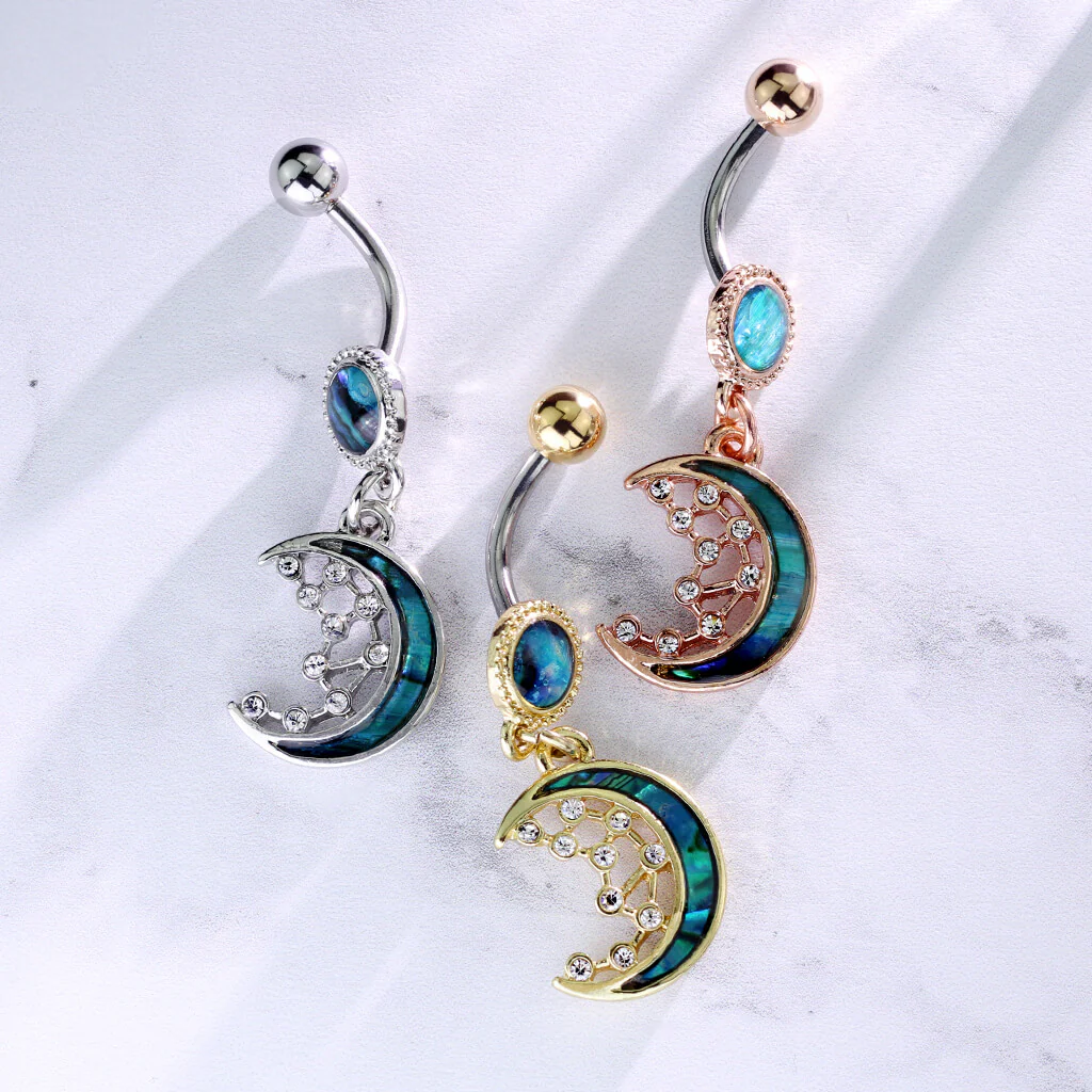 Bauchnabelpiercing Mond beweglich Zirkonia - Image 7