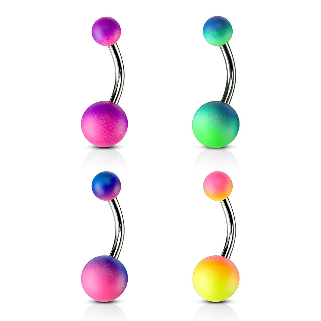 Bauchnabelpiercing Kugel Gummibeschichtung - Image 3
