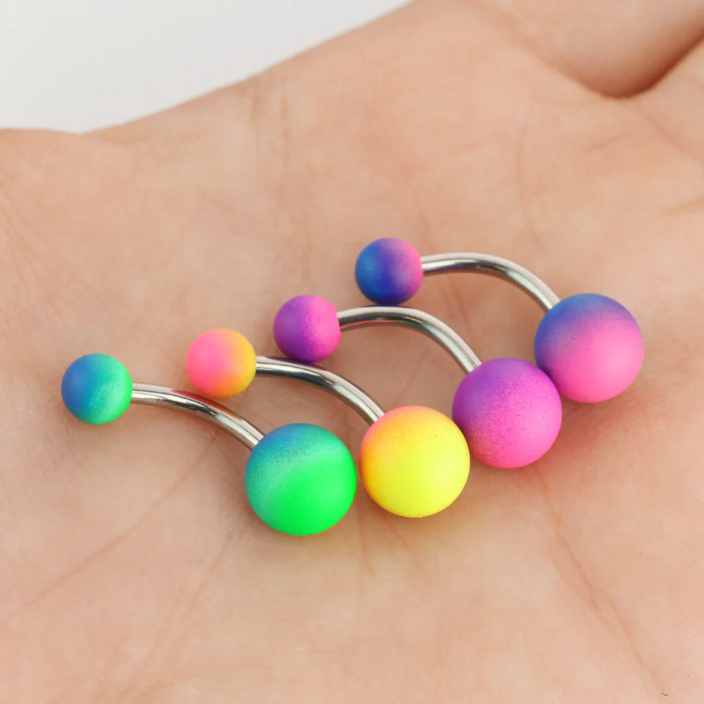 Bauchnabelpiercing Kugel Gummibeschichtung - Image 5