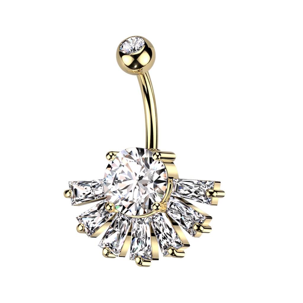 Bauchnabelpiercing Fächer Zirkonia - Image 3