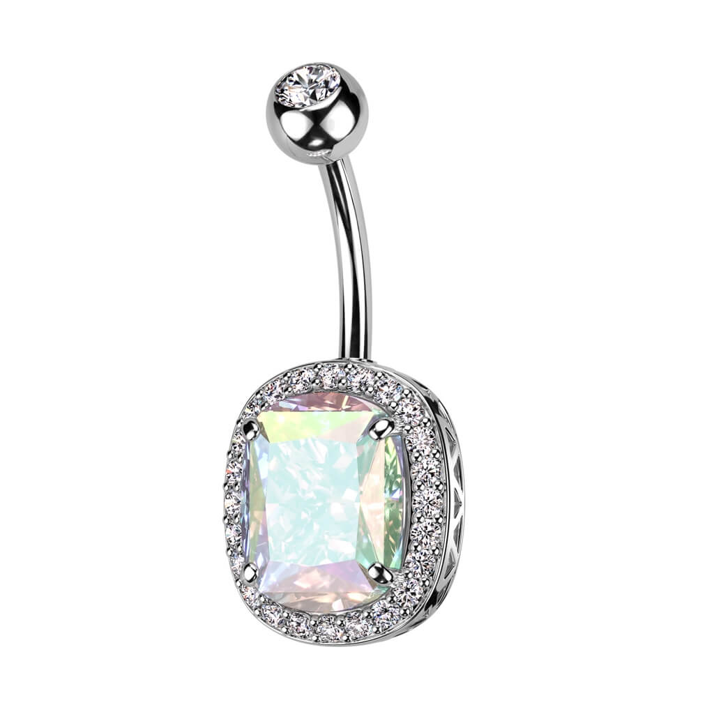 Bauchnabelpiercing Oval Zirkonia - Image 3