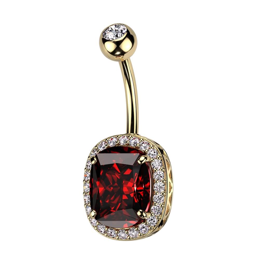 Bauchnabelpiercing Oval Zirkonia - Image 5