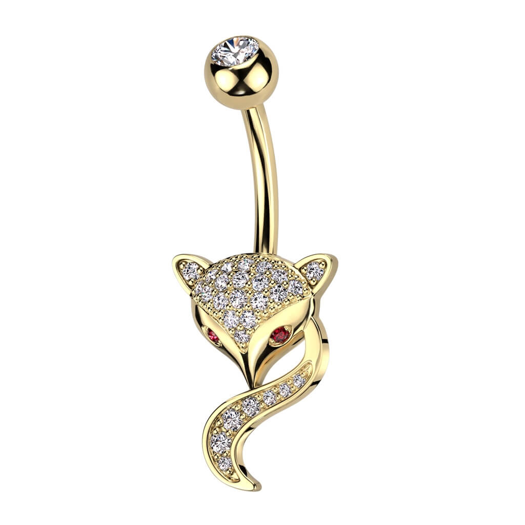 Bauchnabelpiercing Fuchs Zirkonia - Image 2