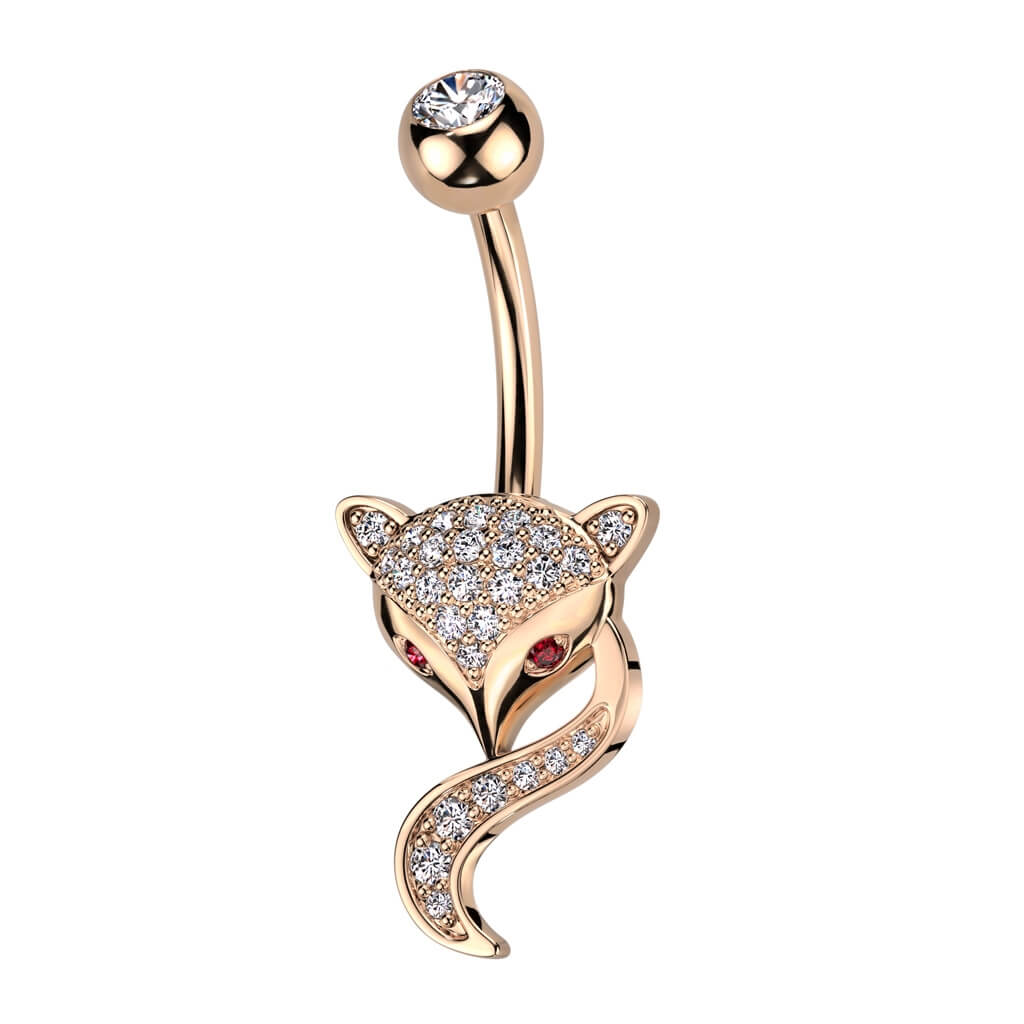 Bauchnabelpiercing Fuchs Zirkonia - Image 3