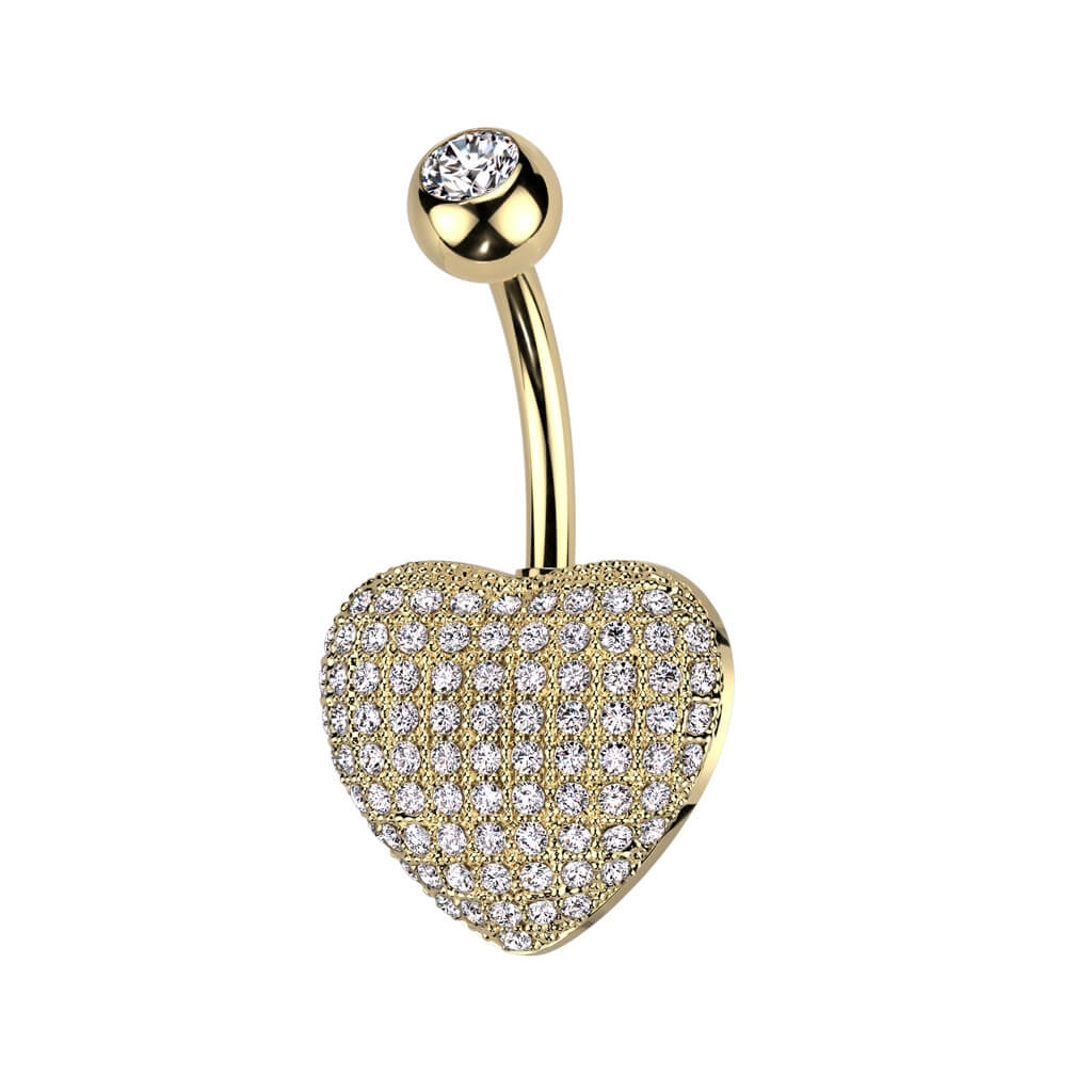 Bauchnabelpiercing Herz Zirkonia - Image 3