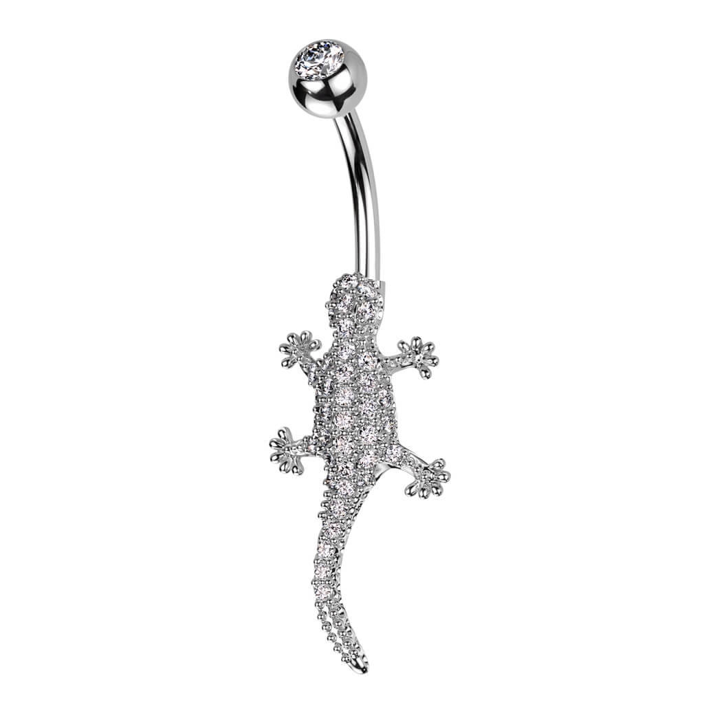 Bauchnabelpiercing Eidechse Zirkonia - Image 2